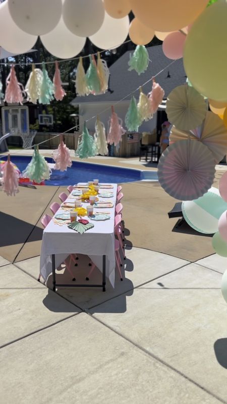 An End of summer Back to School Pool Party! Find fun summer party tableware, party favors, balloon arch kit, and more here! Party ideas #poolparty #beachball #summerapartydecorations #party #partydecorations #celebration  

#LTKparties #LTKFind #LTKBacktoSchool