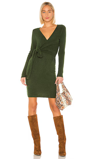 Sean Wrap Dress in Green | Revolve Clothing (Global)