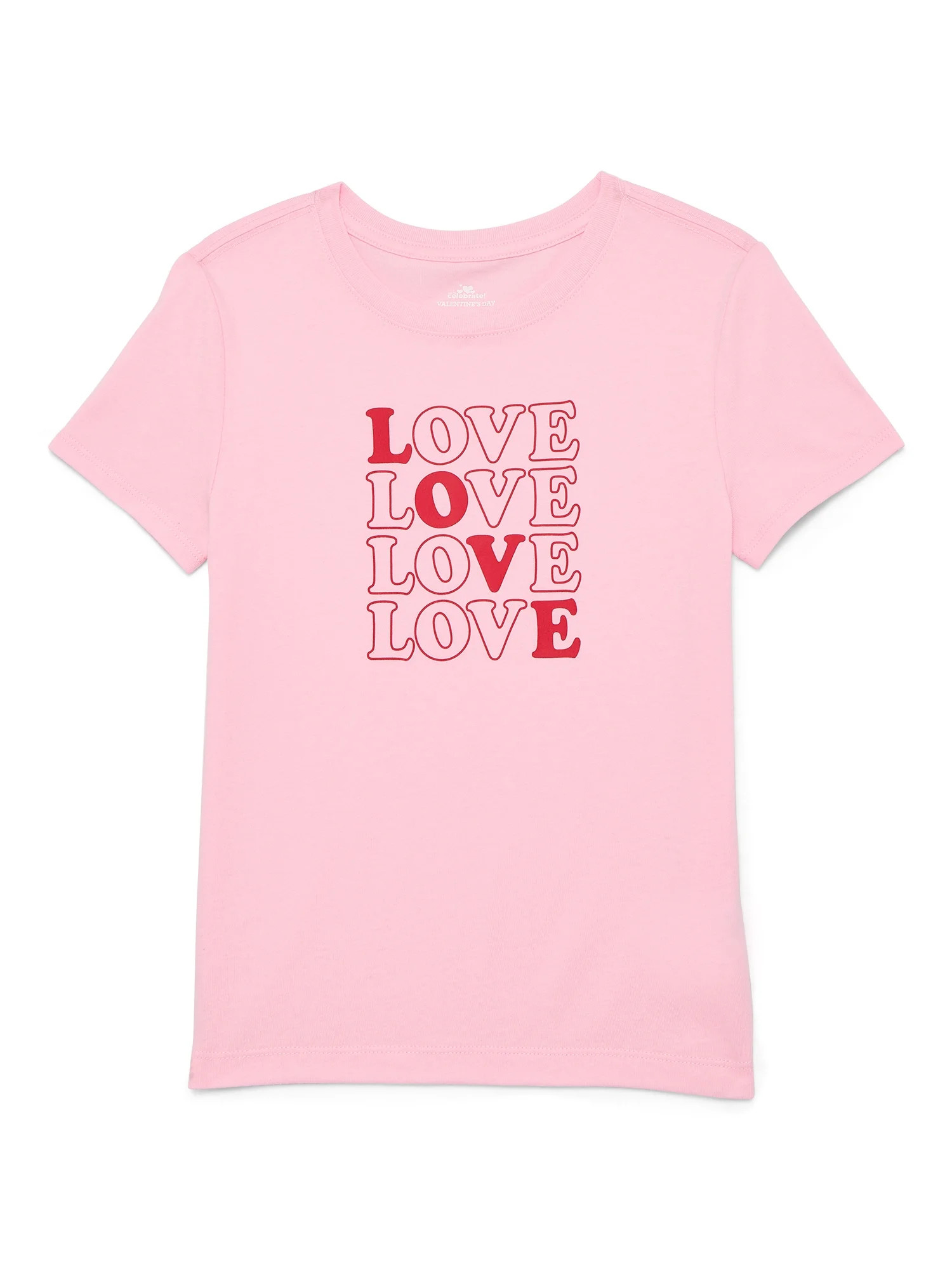 Valentine's Day Girls Graphic Tee from Way To Celebrate, Sizes 4-18 | Walmart (US)