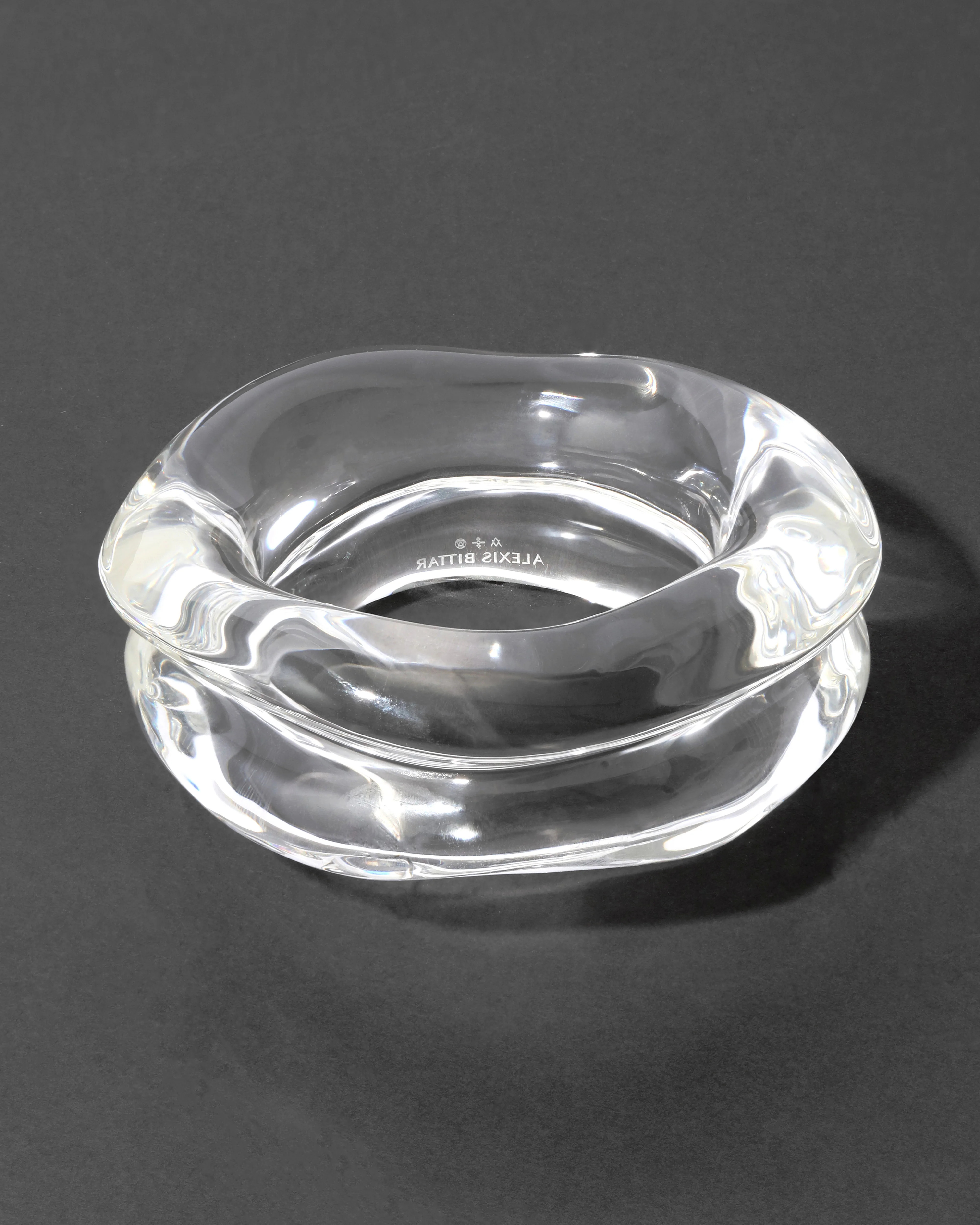 Clear Liquid Lucite Wave Bangle Bracelet | Alexis Bittar | Alexis Bittar