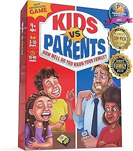 Kids VS Parents - Family Game for Kids 4-12 | Games for Family Game Night | Kids Card Games with ... | Amazon (US)