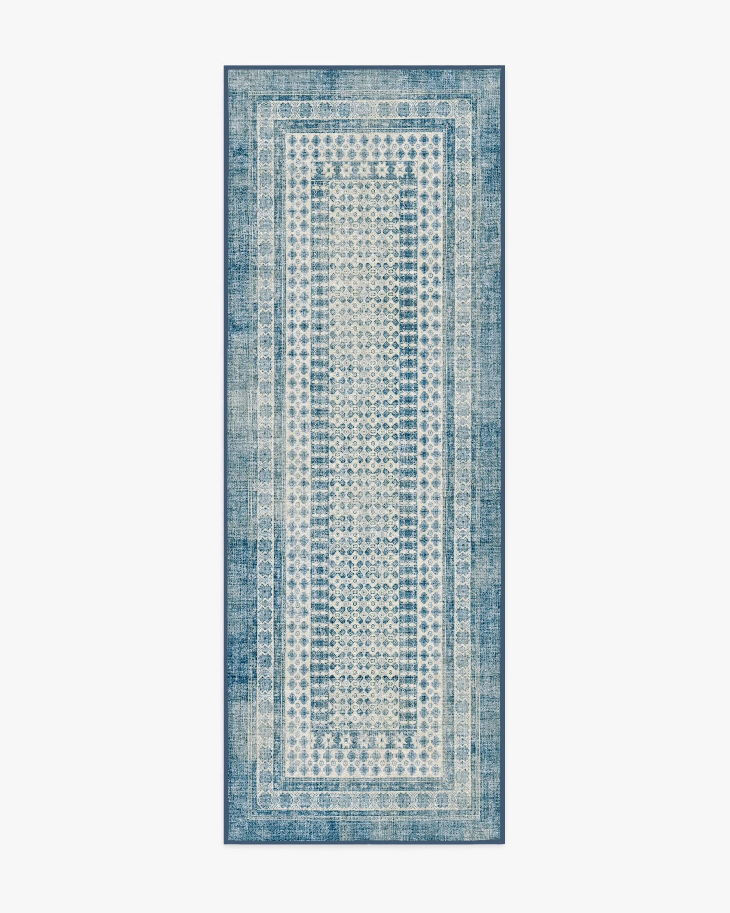 Cyrus Ocean & Ivory Rug | Ruggable US | Ruggable