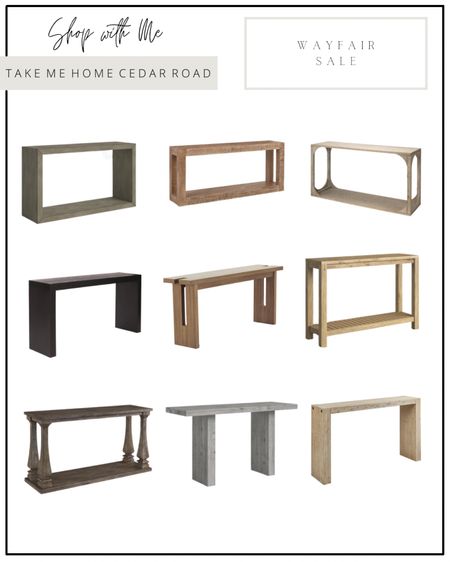 Console tables on sale!! All price points, some over 40% off! 

Console table, sofa table, entryway table, sled console table, wood console table, living room, entryway, dining room, way day 

#LTKFind #LTKsalealert #LTKhome