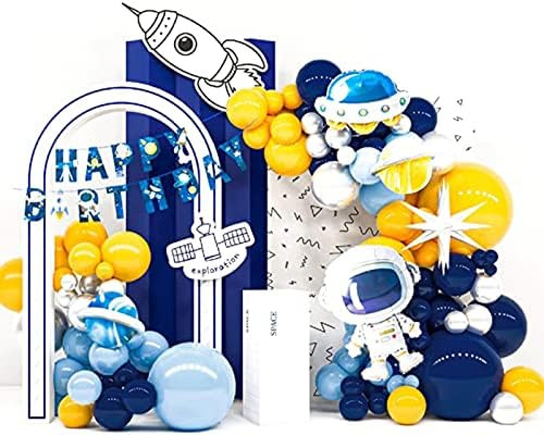 PartyWoo Space Party Decorations, 100 pcs Space Balloons, Happy Birthday Banner, Explosion Star B... | Amazon (US)