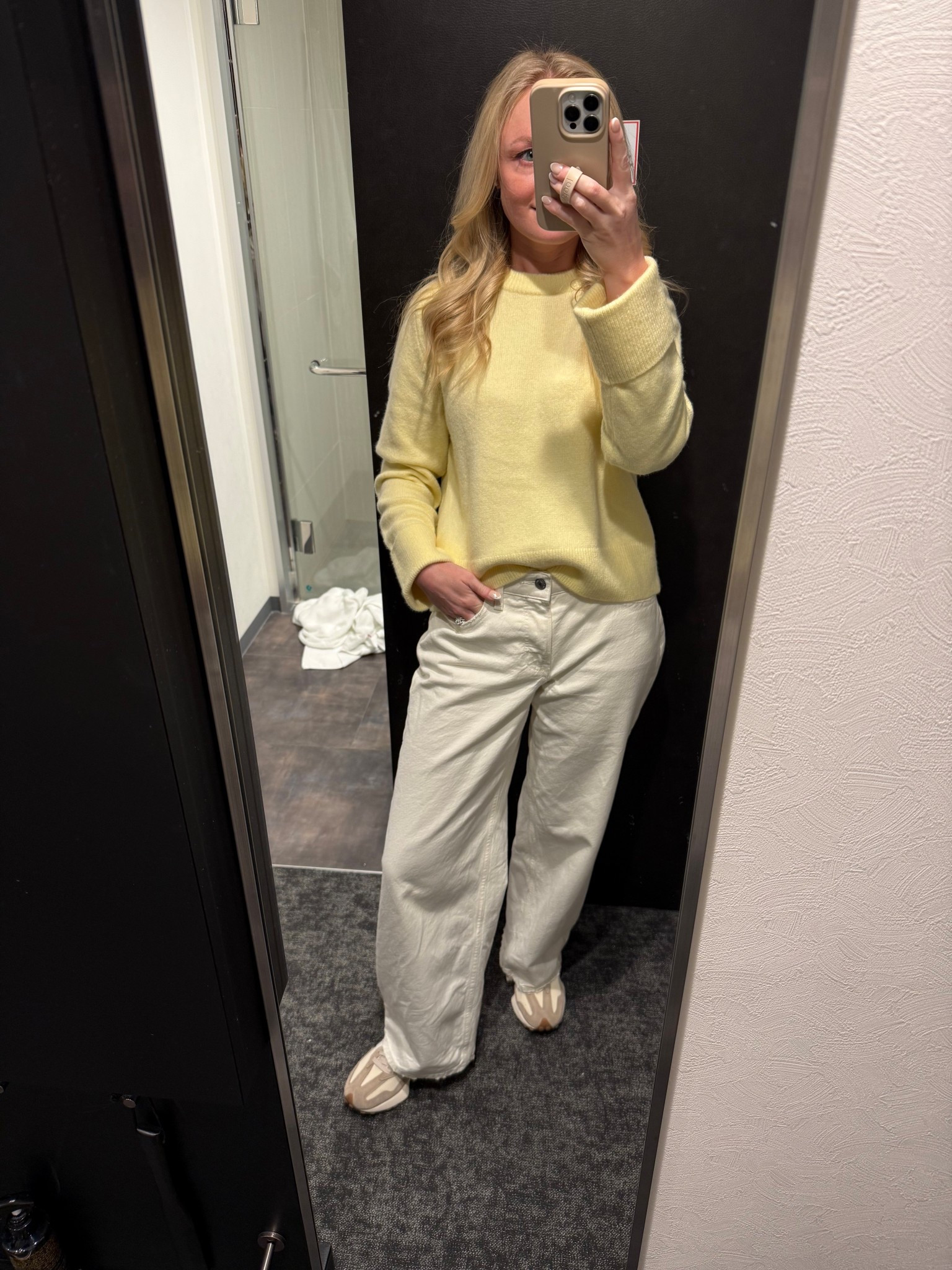 OOTD for strolling around Japan! Wearing an XS in sweater and 25S in jeans! 

#LTKTravel #LTKSeasonal #LTKootd