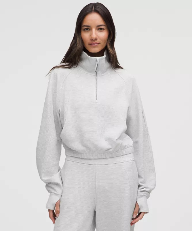 Scuba Cropped Funnel-Neck Half Zip   Waffle | lululemon (AU)