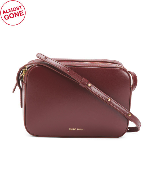 Made In Italy Leather Camera Bag | TJ Maxx