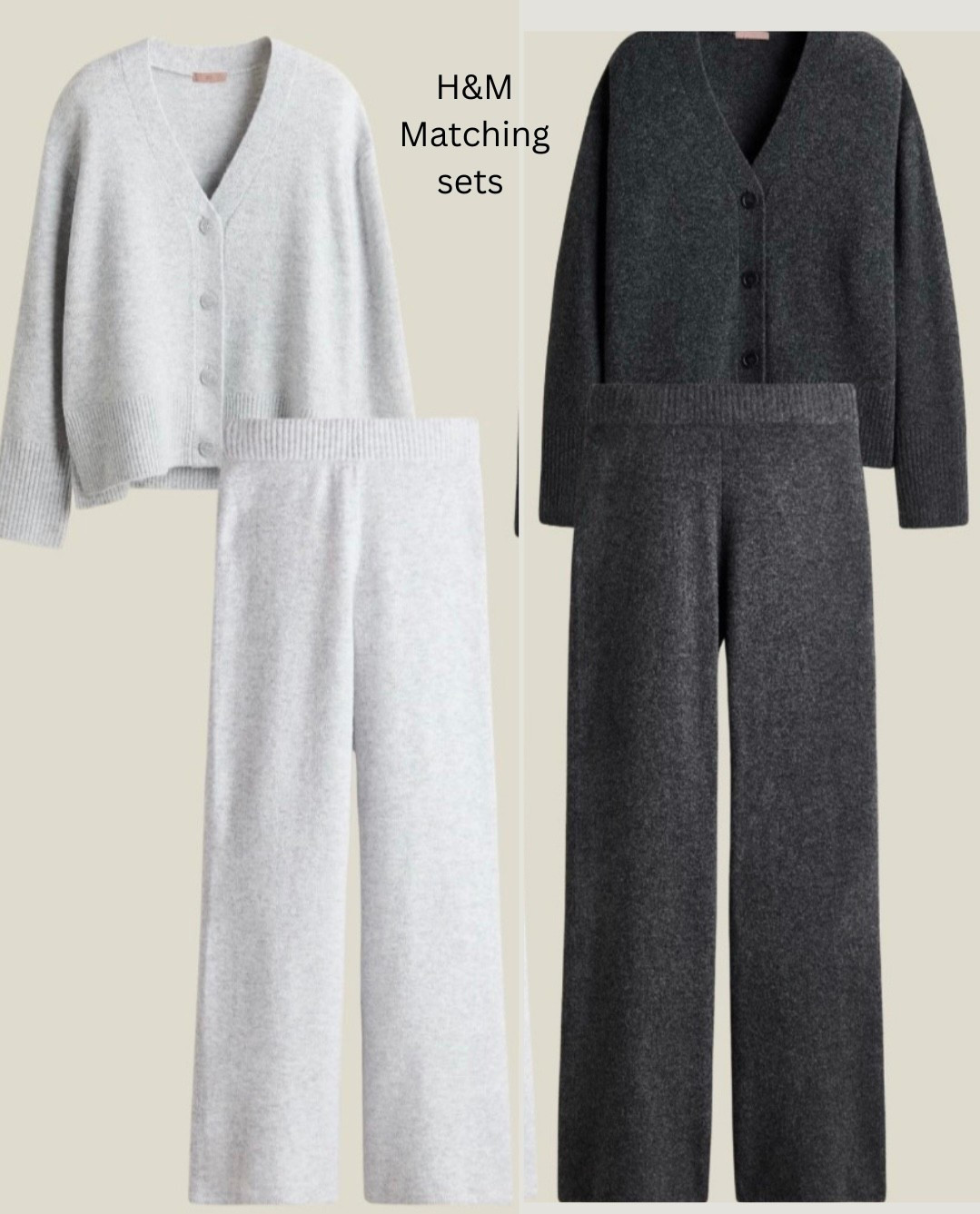 H&M matching sets - I’ll be relaxing over Christmas in these ✔️
#knitwear #matchingsets #loungewear

#LTKover50style #LTKwinter #LTKeurope