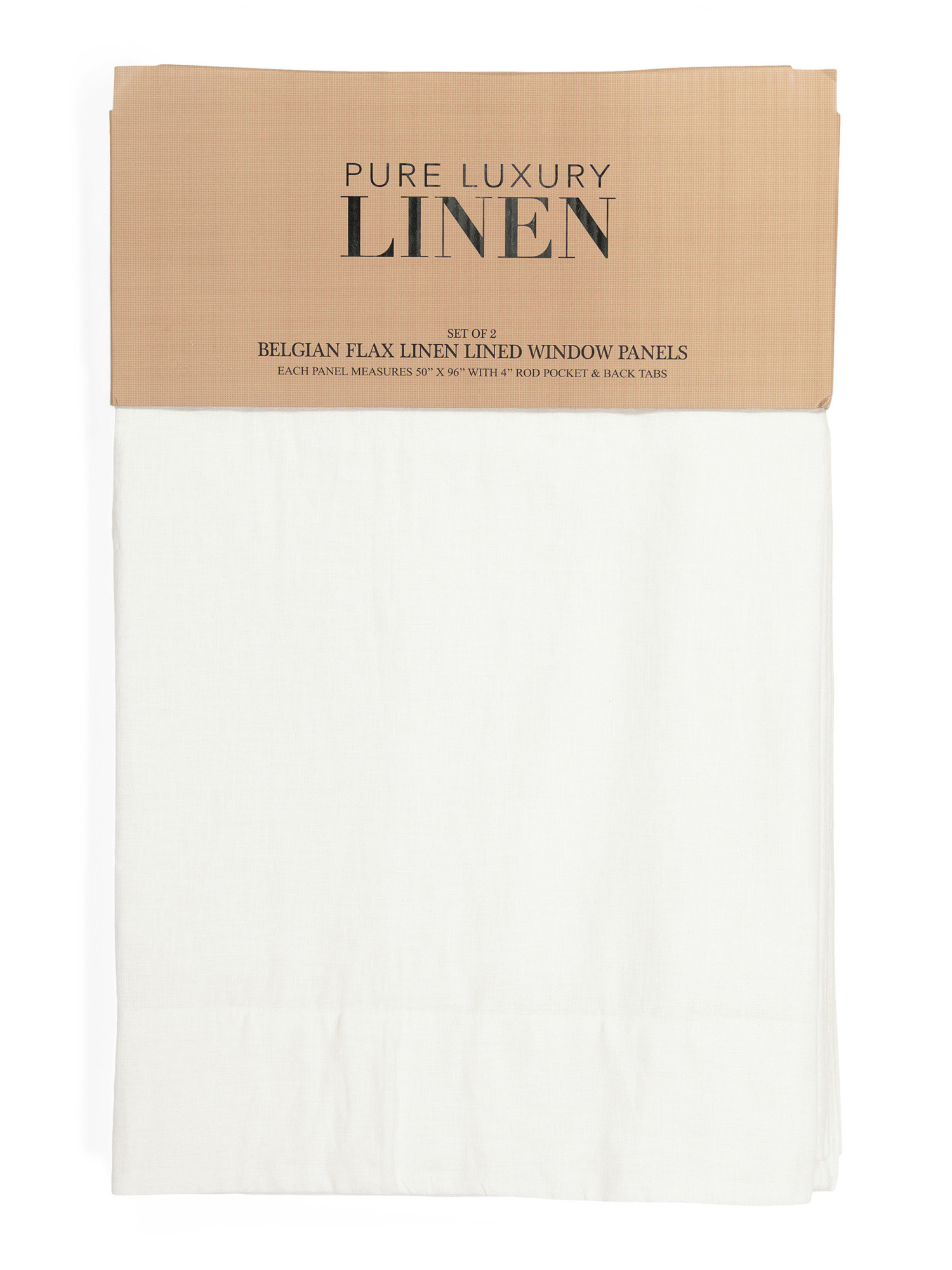 50x96 Set Of 2 Linen Lined Curtains | TJ Maxx