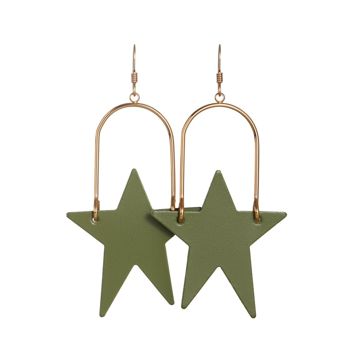 Olive Superstars | Nickel and Suede