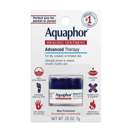 Aquaphor Healing Ointment Skin Protectant for Dry Cracked Irritated Skin Travel Size 0.25 oz | Walmart (US)