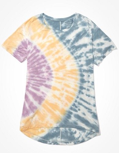 AE Oversized Soft & Sexy Tie-Dye Crew Neck T-Shirt | American Eagle Outfitters (US & CA)