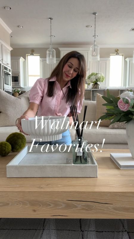 Walmart home decor favorites I personally love and recommend for your home!! My fluted white modern bowl is so versatile, my viral chair is back in stock, my chic candle holders are amazing, my oversized mirror is the same as a designer mirror but way less!! And my viral planters are a yes for me. Don’t miss them!
4/21

#LTKhome #LTKstyletip #LTKVideo
