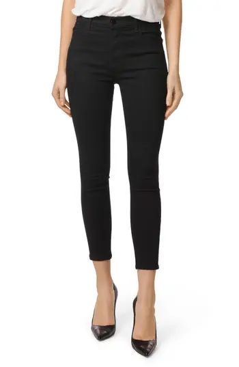 Women's J Brand Alana High Waist Crop Skinny Jeans, Size 23 - Black | Nordstrom
