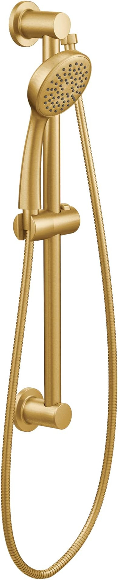 Moen Brushed Gold Eco-Performance Single Function Handheld Shower with 24-Inch Slide Bar, 3868EPB... | Amazon (US)