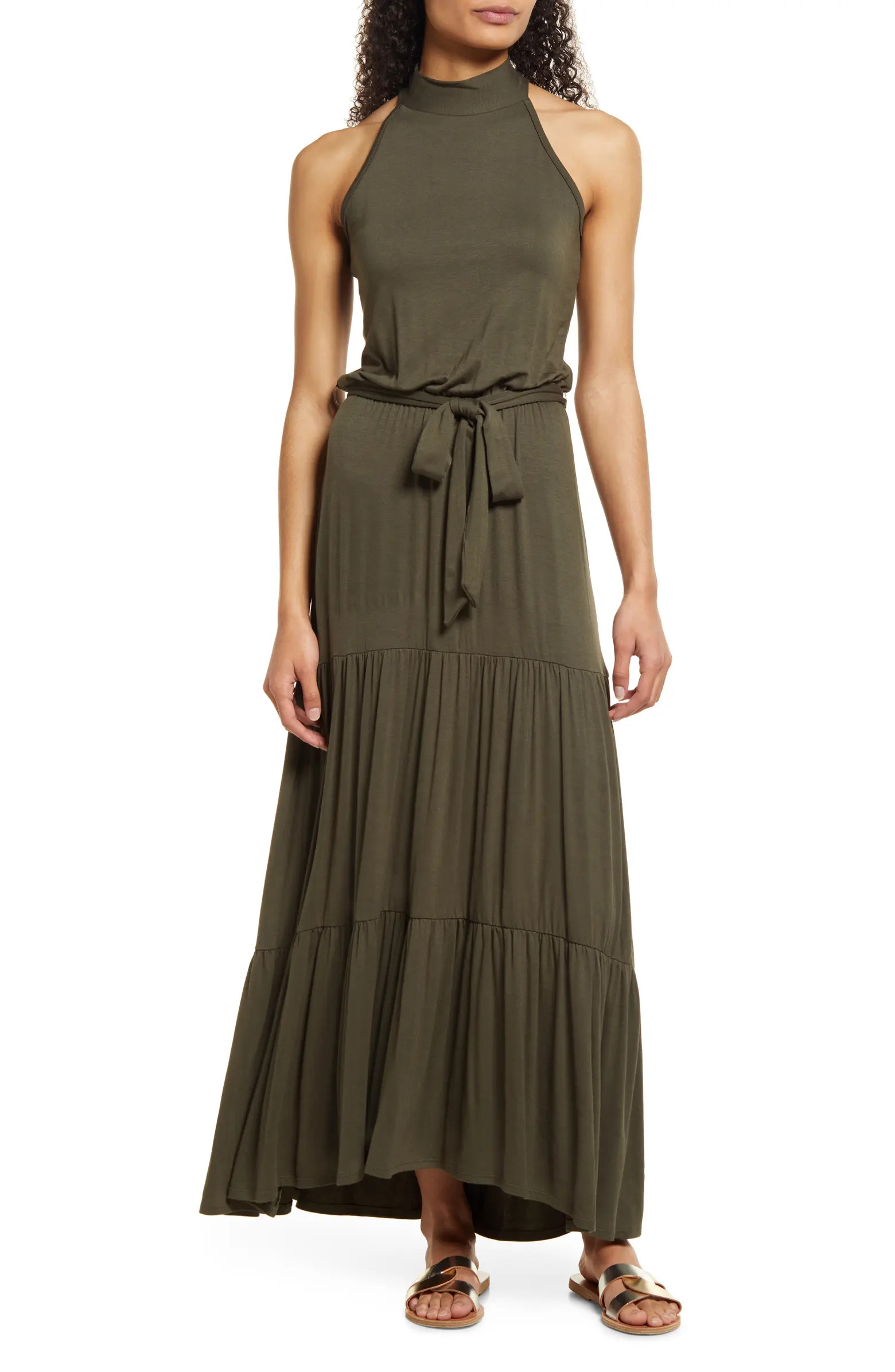 Tiered Halter Maxi Dress | Nordstrom