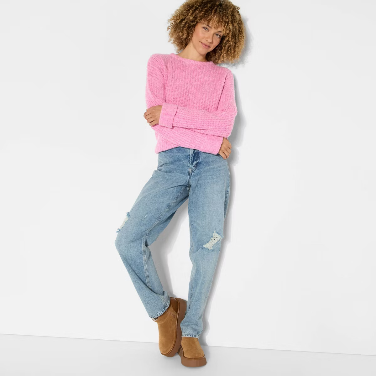 Women's Crewneck Cozy Cocoon Pullover Sweater - Wild Fable™ | Target