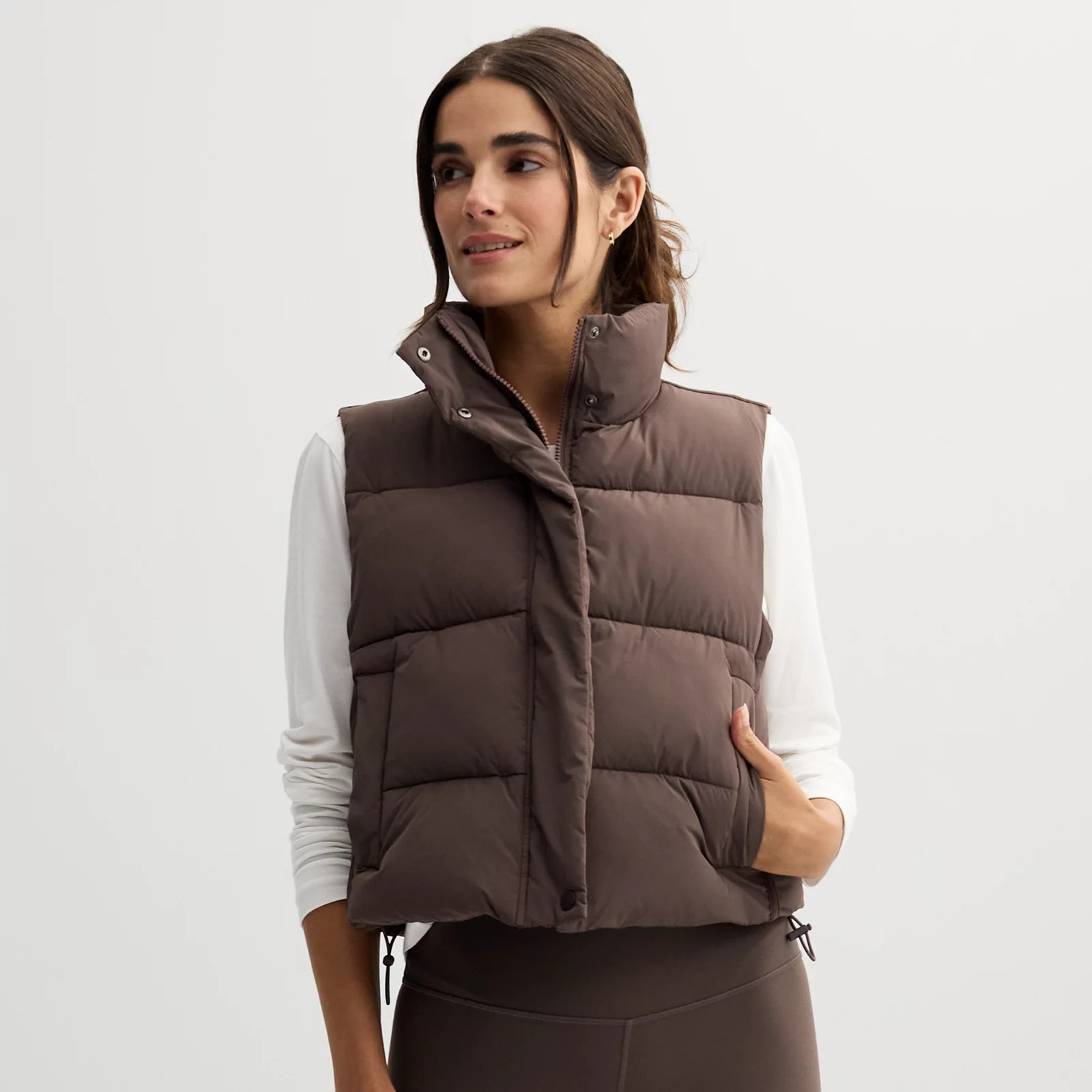 Women's FLX Cropped Puffer Vest | Kohl's