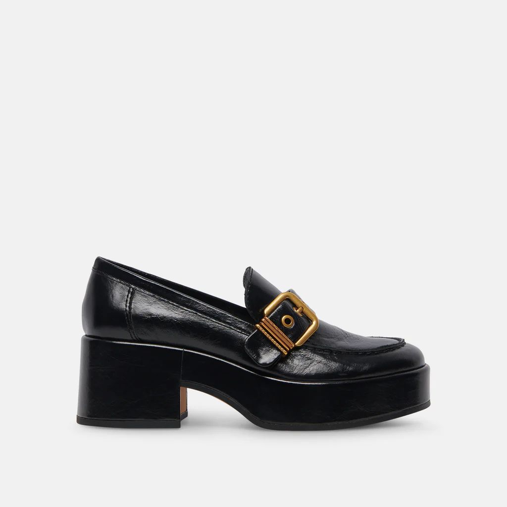 YONDER LOAFERS MIDNIGHT CRINKLE PATENT | DolceVita.com