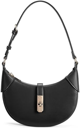 BOSTANTEN Shoulder Bags for Women Small Crescent Moon Underarm Purse Trendy Vegan Leather Handbag | Amazon (US)