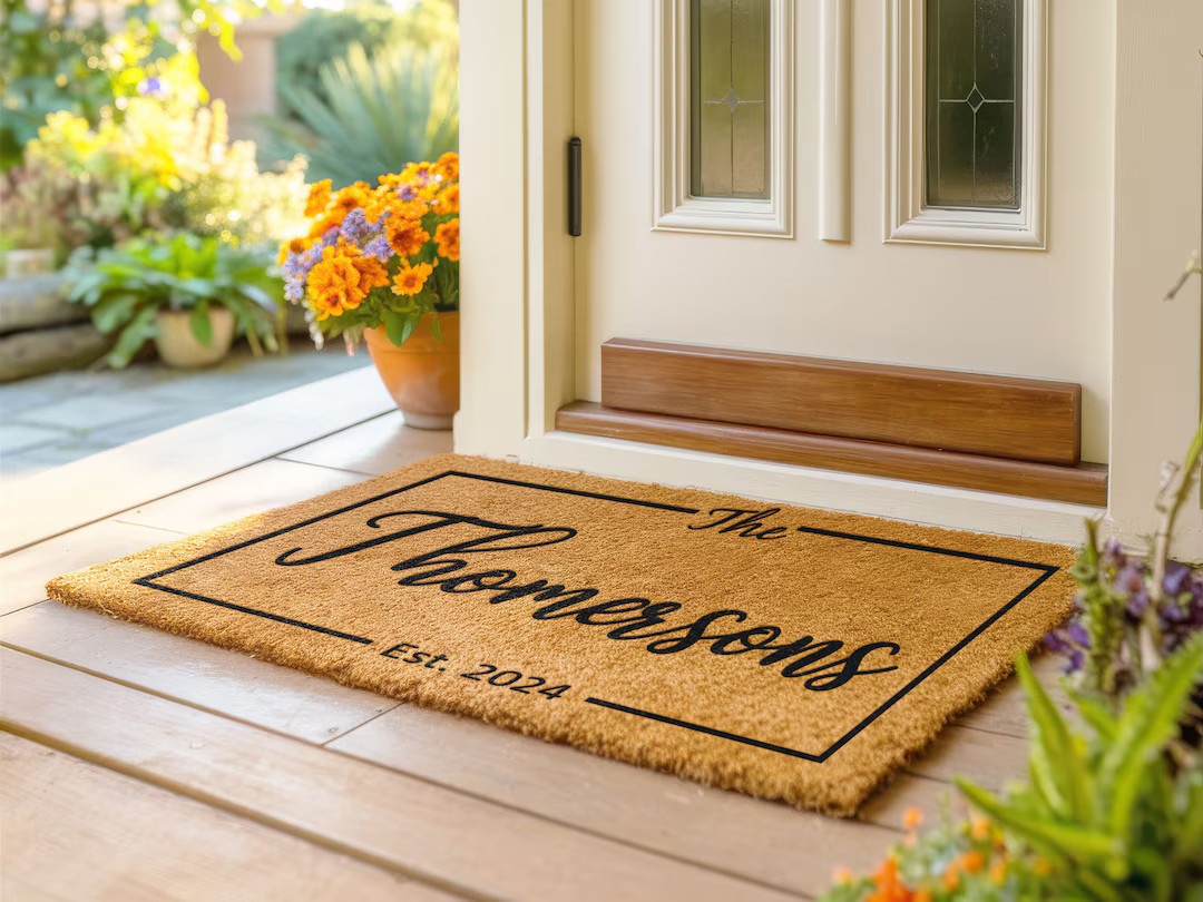 Personalized Family Name Doormat Custom Coir Mat for Your Home's Entrance Available in Three Size... | Etsy (US)