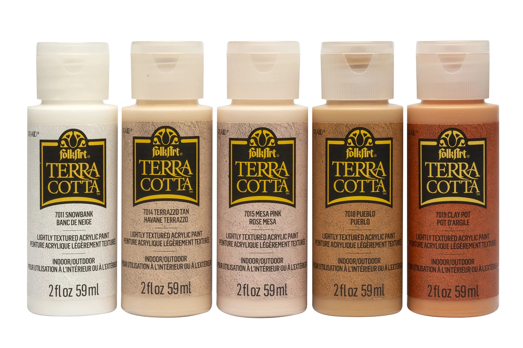 FolkArt Terra Cotta Acrylic Craft Paint Set, Essentials, 5 Each - Walmart.com | Walmart (US)
