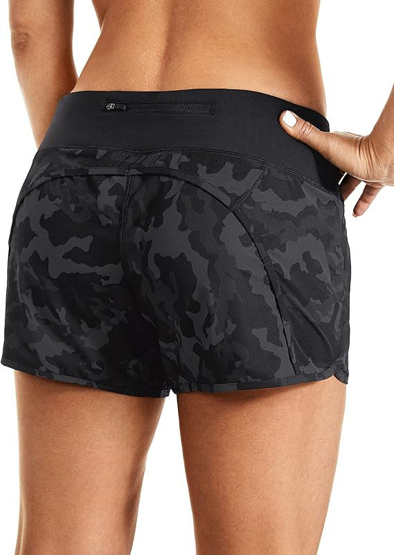 CRZ YOGA Womens Lightweight Gym Athletic Workout Shorts Liner 4" - Quick Dry Running Sport Spande... | Amazon (US)