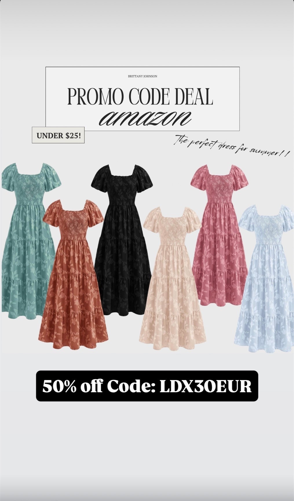 Summer’s favorite dress just got even better 🌸☀️
These dreamy maxi dresses are under $25 with 50% OFF on Amazon!

Use code: LDX3OEUR at checkout ✨

#LTKSaleAlert #LTKMidsize #LTKmomlife