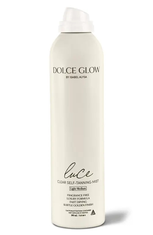 Dolce Glow by Isabel Alysa Luce Clear Self-Tanning Mist in Light To Medium at Nordstrom, Size 6.4 Oz | Nordstrom