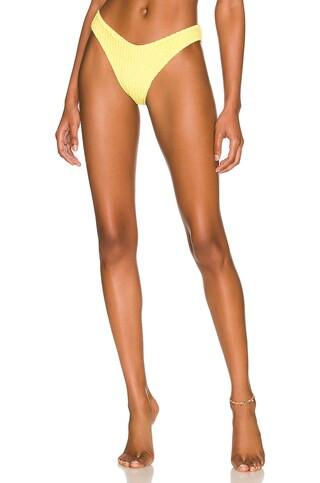 Montce Swim Lulu Bikini Bottom in Shrimp Gingham from Revolve.com | Revolve Clothing (Global)