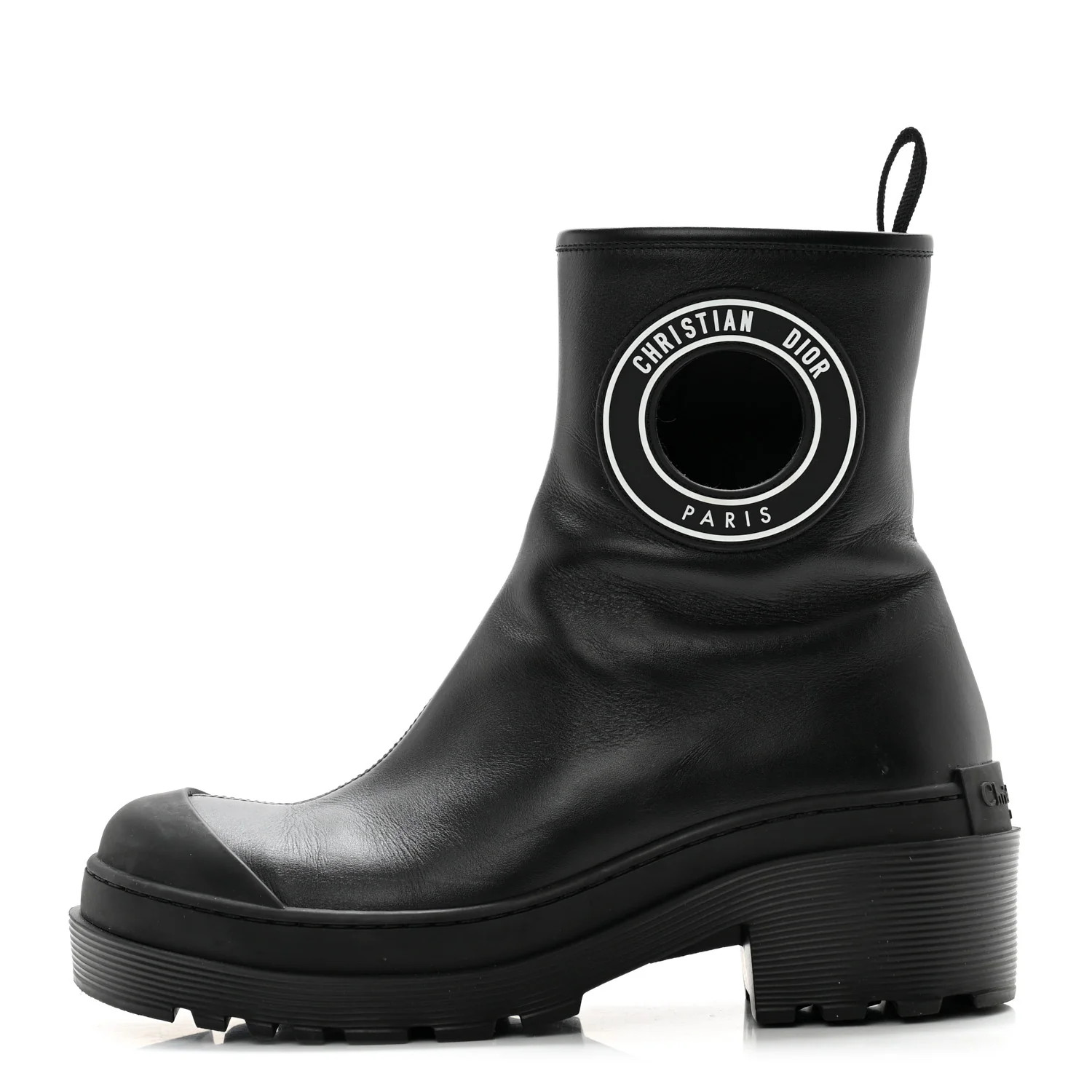 Nappa Symbol Ankle Boots 35.5 Black | FASHIONPHILE (US)