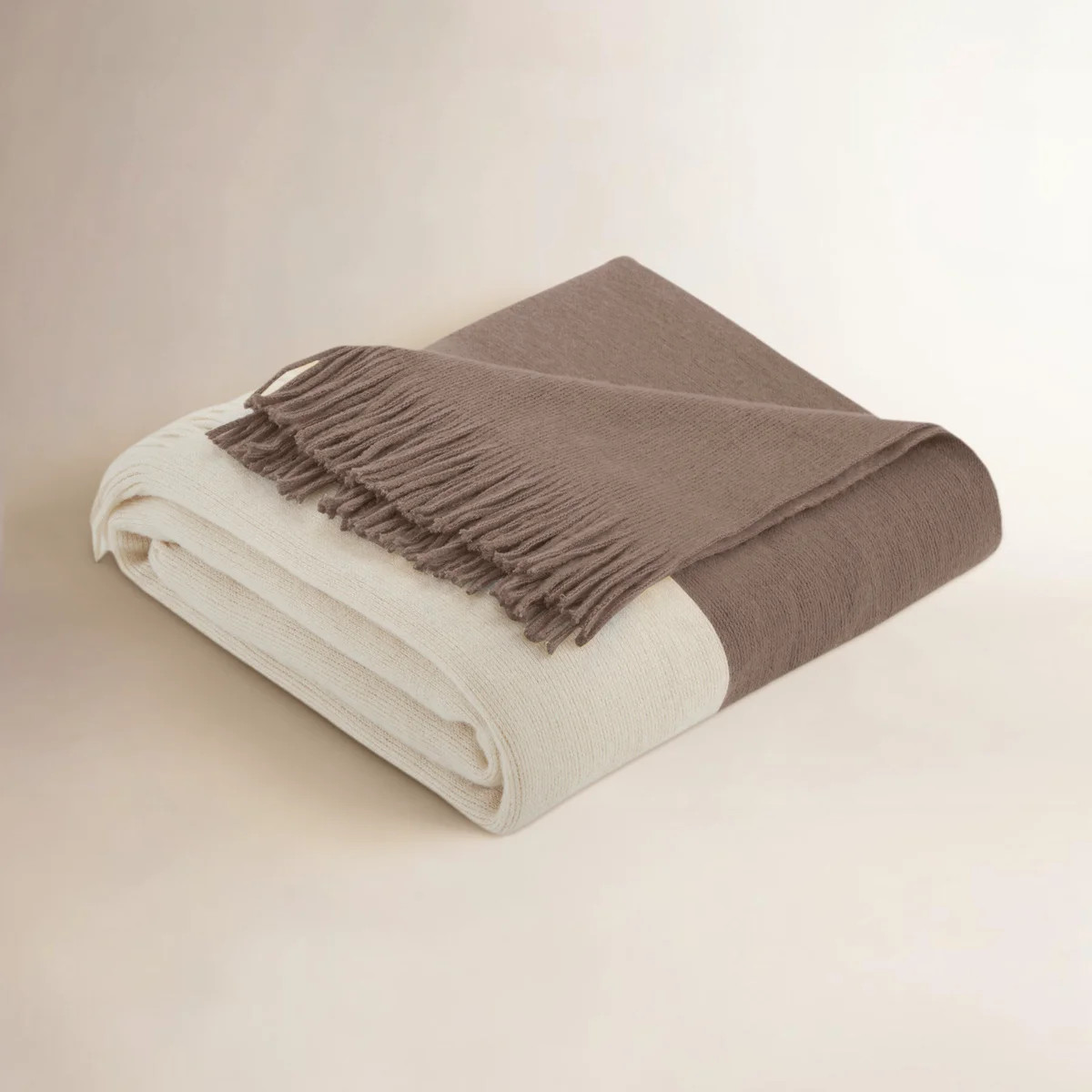 Linea Color Block Faux Cashmere Throw | Wayfair North America