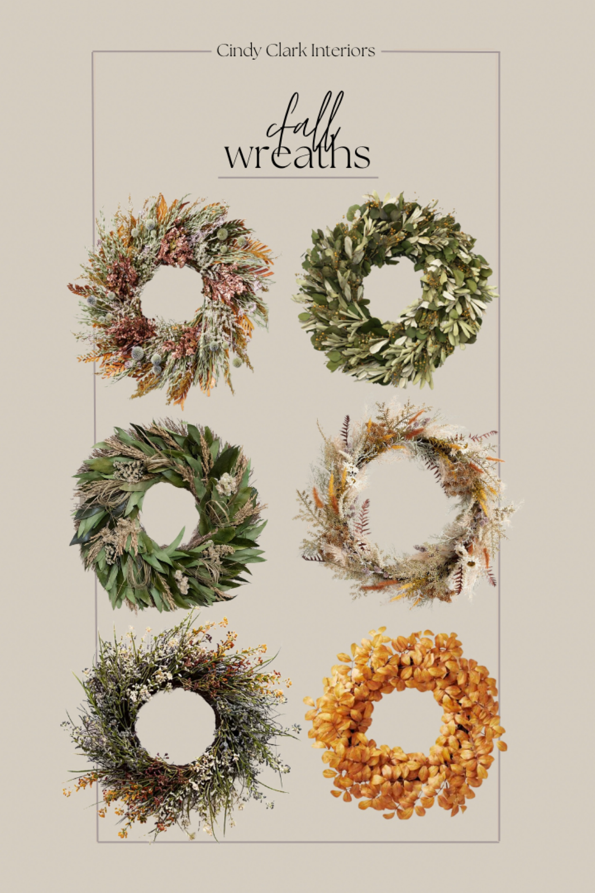 My top picks for fall wreaths!

McGee and Co, Target, Pottery Barn, wreath, fall

#LTKFind #LTKhome #LTKSeasonal