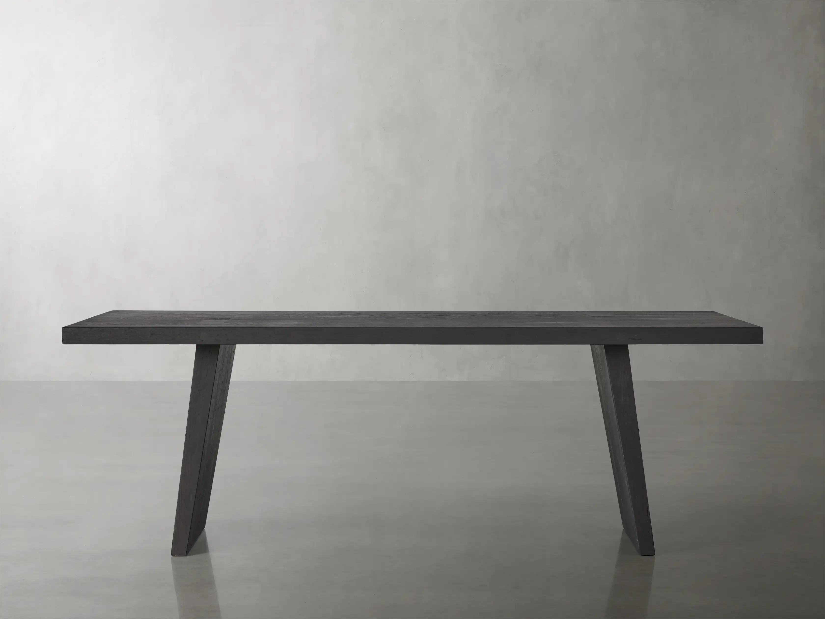 Panta 86"" Rectangle Table in Ebony | Arhaus