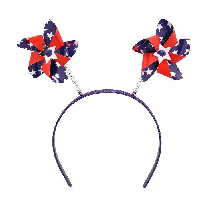 Parade Headband Mini Pinwheels Red/White/Blue - Sun Squad™ | Target