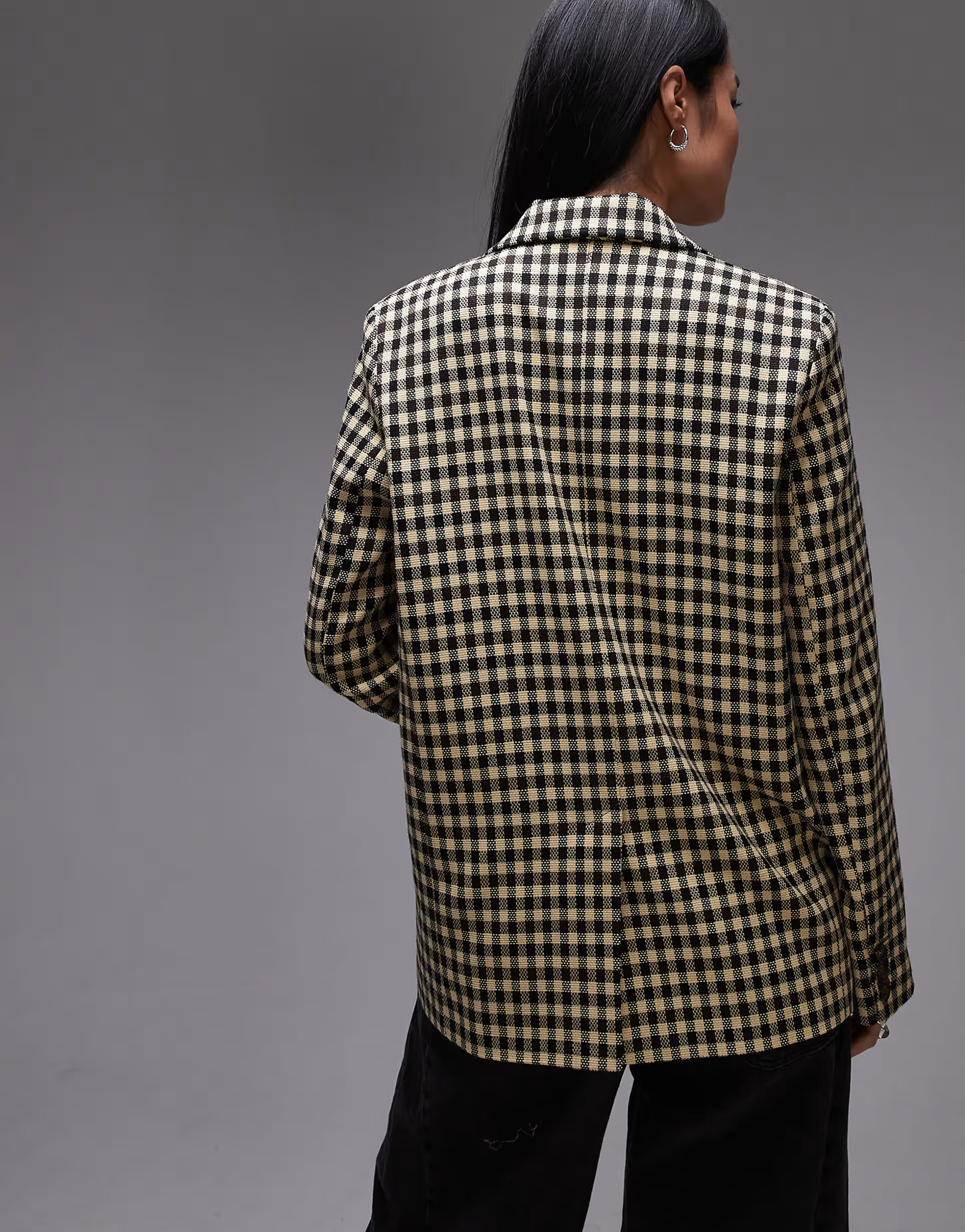 Topshop bold check tailored blazer in multi | ASOS (Global)