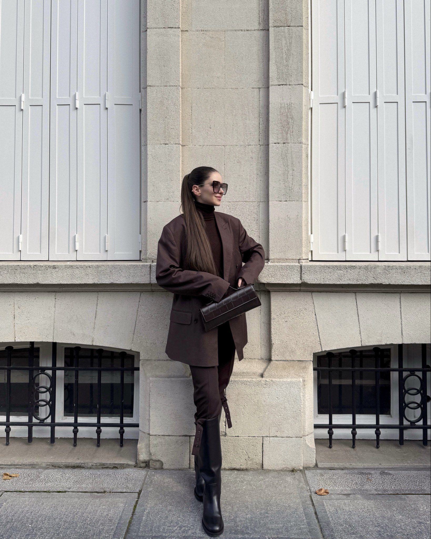 brown, blazer, boots, the knee boots, riding boots, highneck, sweater, autum look, winter look, turtleneck 

#LTKstyletip #LTKwinter #LTKautumn