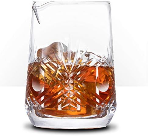 Piña Barware Seamless Hand Cut Mixing Glass - 700mL / 24oz - Professional Bartending Commercial ... | Amazon (US)