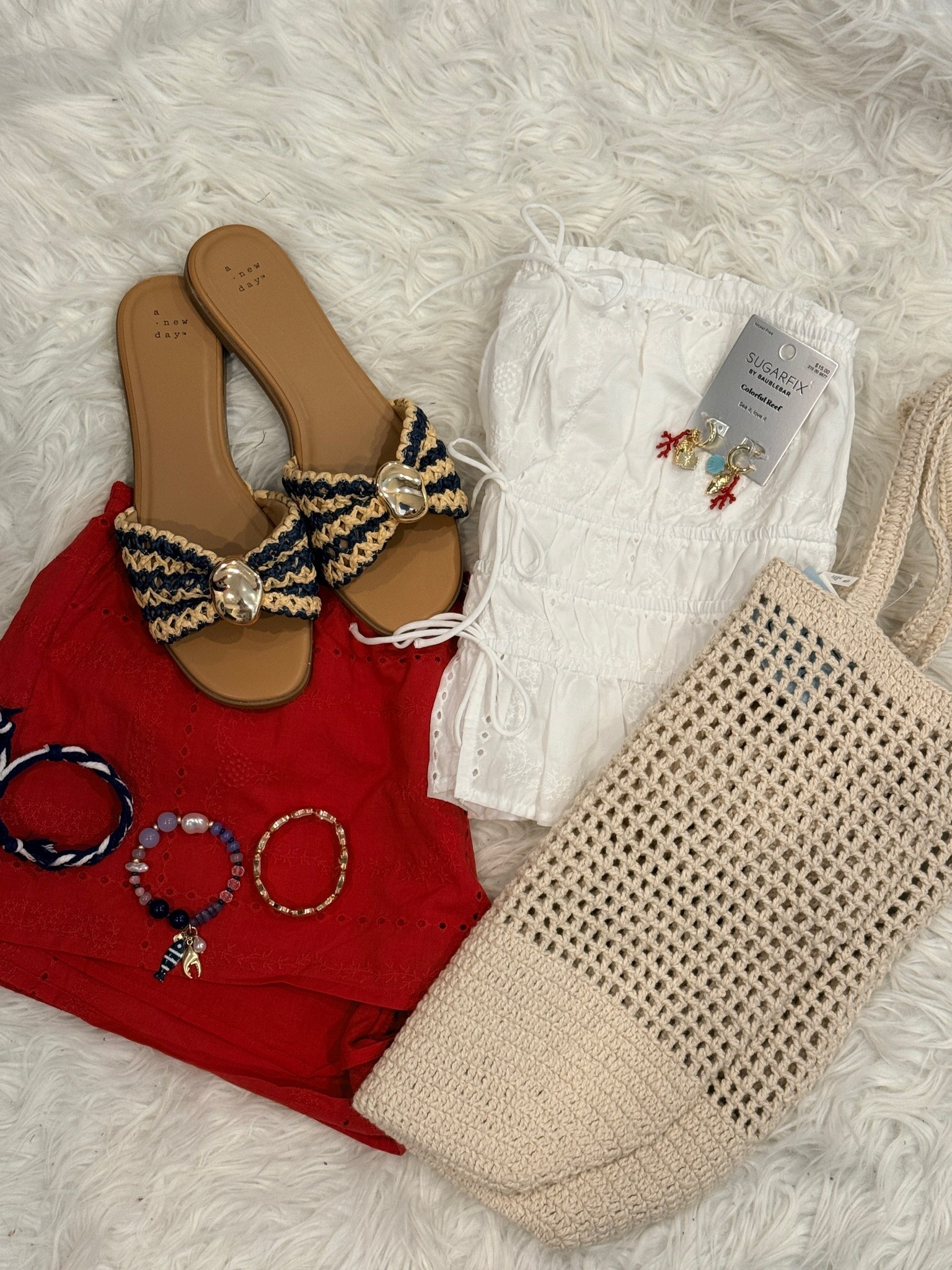 Patriotic summer outfit, Fourth of July outfit, coastal beach outfit
