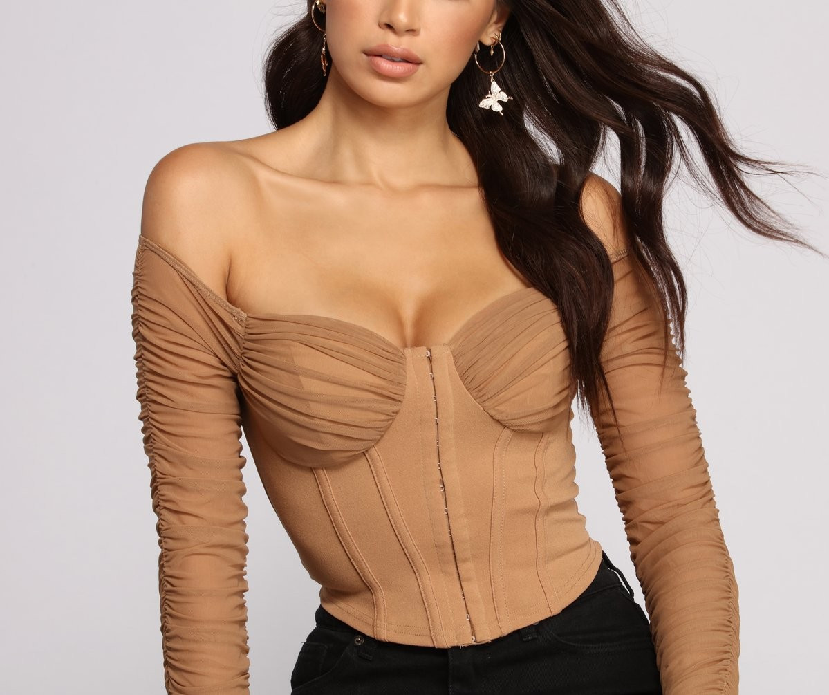 Ruched Moment Cropped Bustier | Windsor Stores