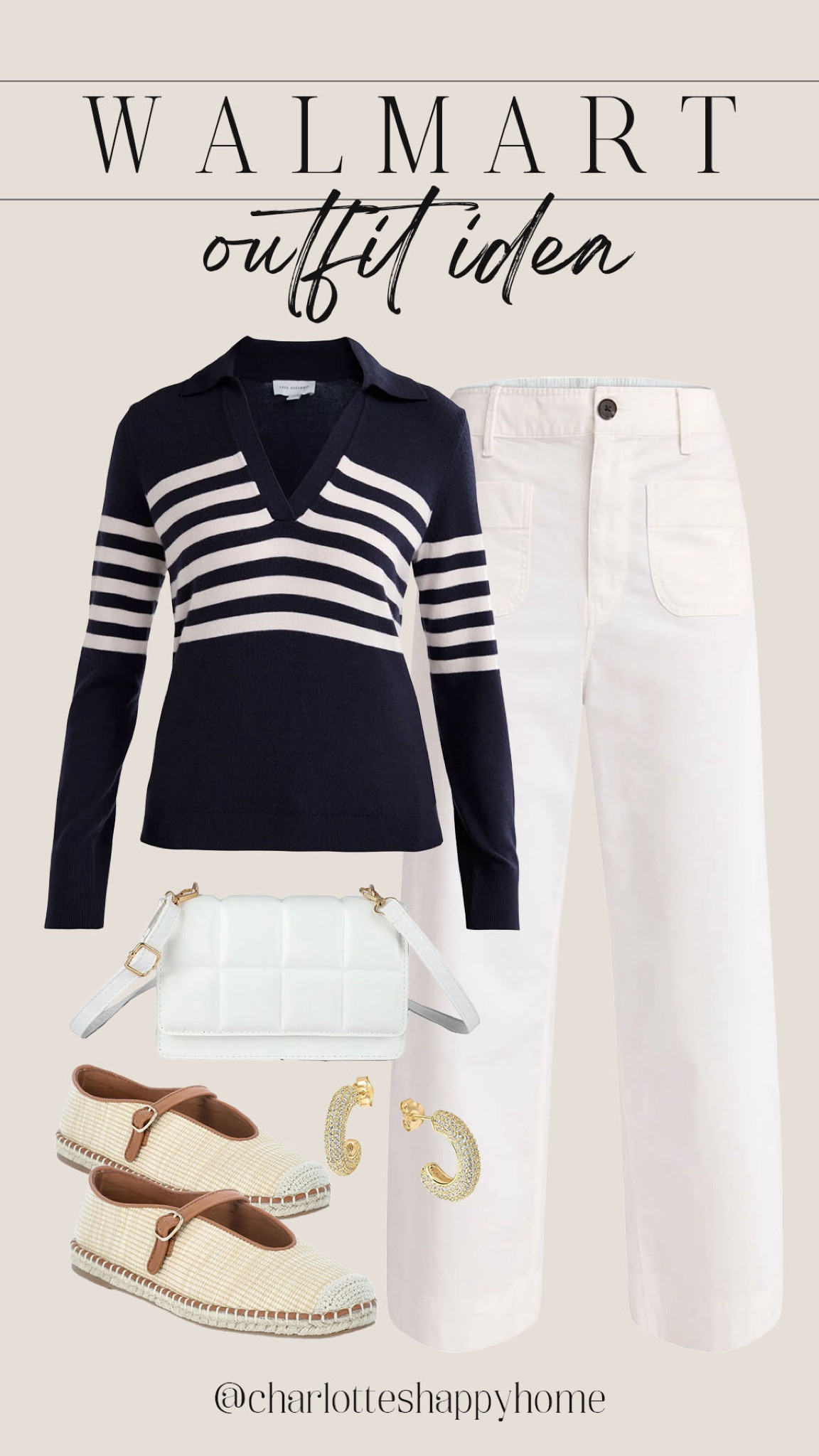 Chic spring outfit idea from Walmart! 

#walmartfashion

Walmart fashion. Walmart new arrivals. Walmart spring outfit idea. Walmart spring sweater. Walmart white quilted handbag. Walmart espadrille flats  

#LTKStyleTip #LTKSeasonal #LTKFindsUnder100