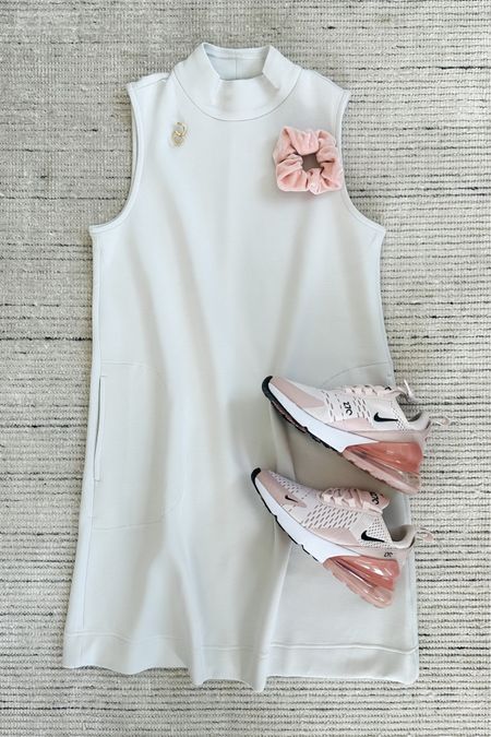 Athleisure with mockneck spanx dress paired with sneakers! Love this dress because it’s so easy to throw on and you can either workout in it or relax. Use code HKCUNGXSPANX for 10% off! 

#LTKstyletip #LTKfit