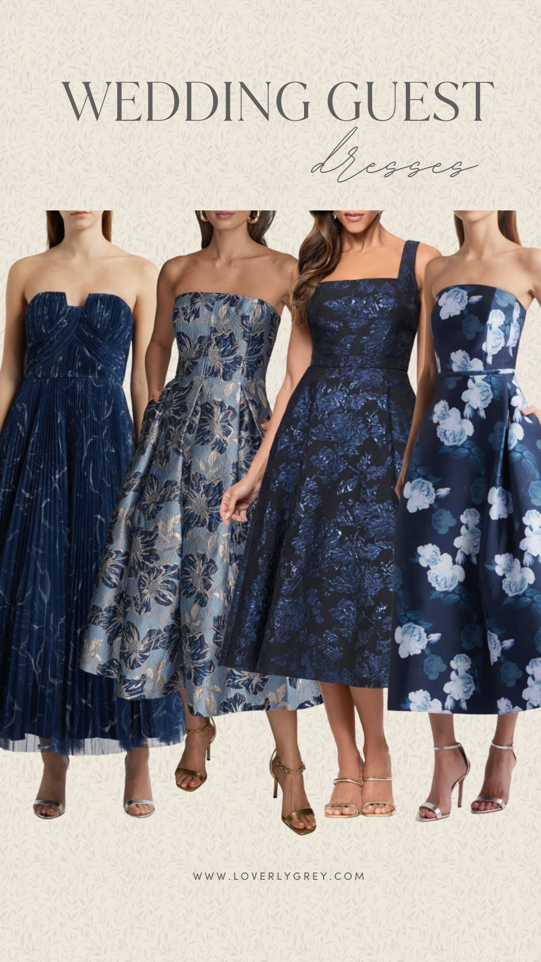 Pre-fall wedding guest dresses. Navy is trending this season and these dresses are perfect for a cocktail ceremony. Loverly Grey, wedding guest 

#LTKWedding #LTKSeasonal #LTKStyleTip