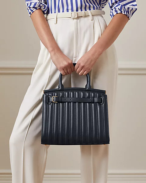 RL50 Quilted Calfskin Medium Bag | Ralph Lauren (UK)
