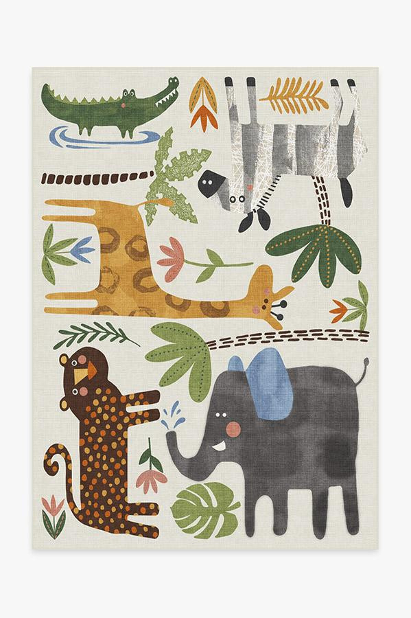 Jungle Safari Multicolor Rug | Ruggable