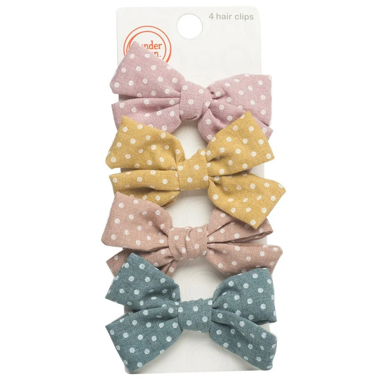 WN 4PC DOT BOW CLIP | Walmart (US)