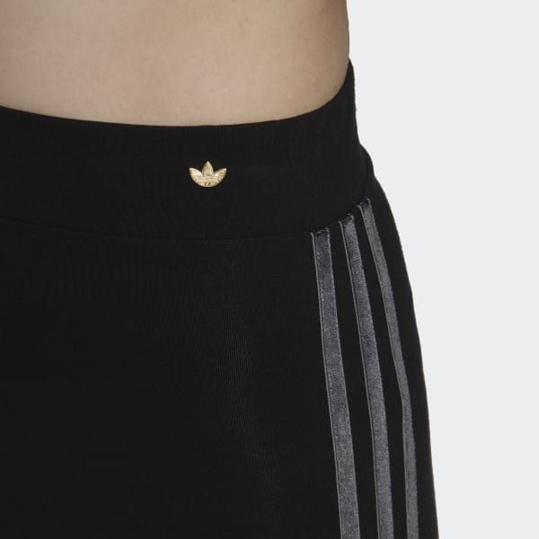 Tights with Velvet Stripes and Trefoil Rivet | adidas (US)