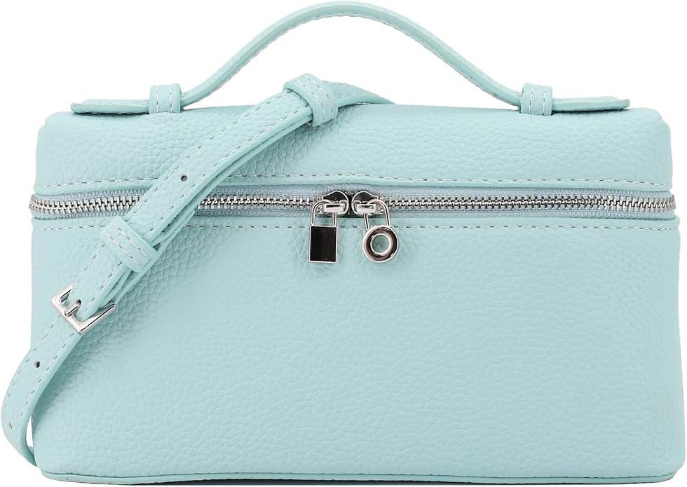 Crossbody Bag for Women Top-Handle Pouch Mini Bag Designer Shoulder Leather Handbag Trendy Purse | Amazon (US)