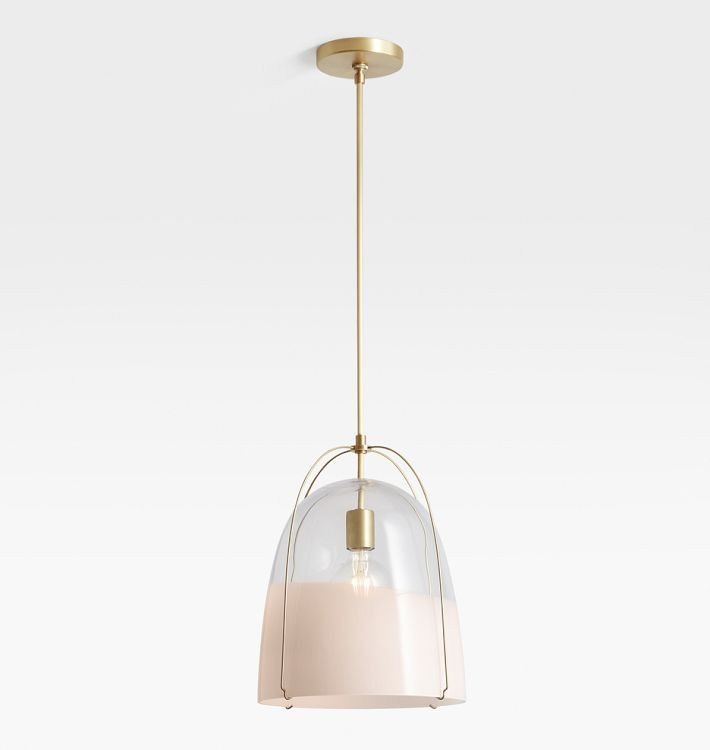 Haleigh 12" Pendant, Glass Shade | Rejuvenation