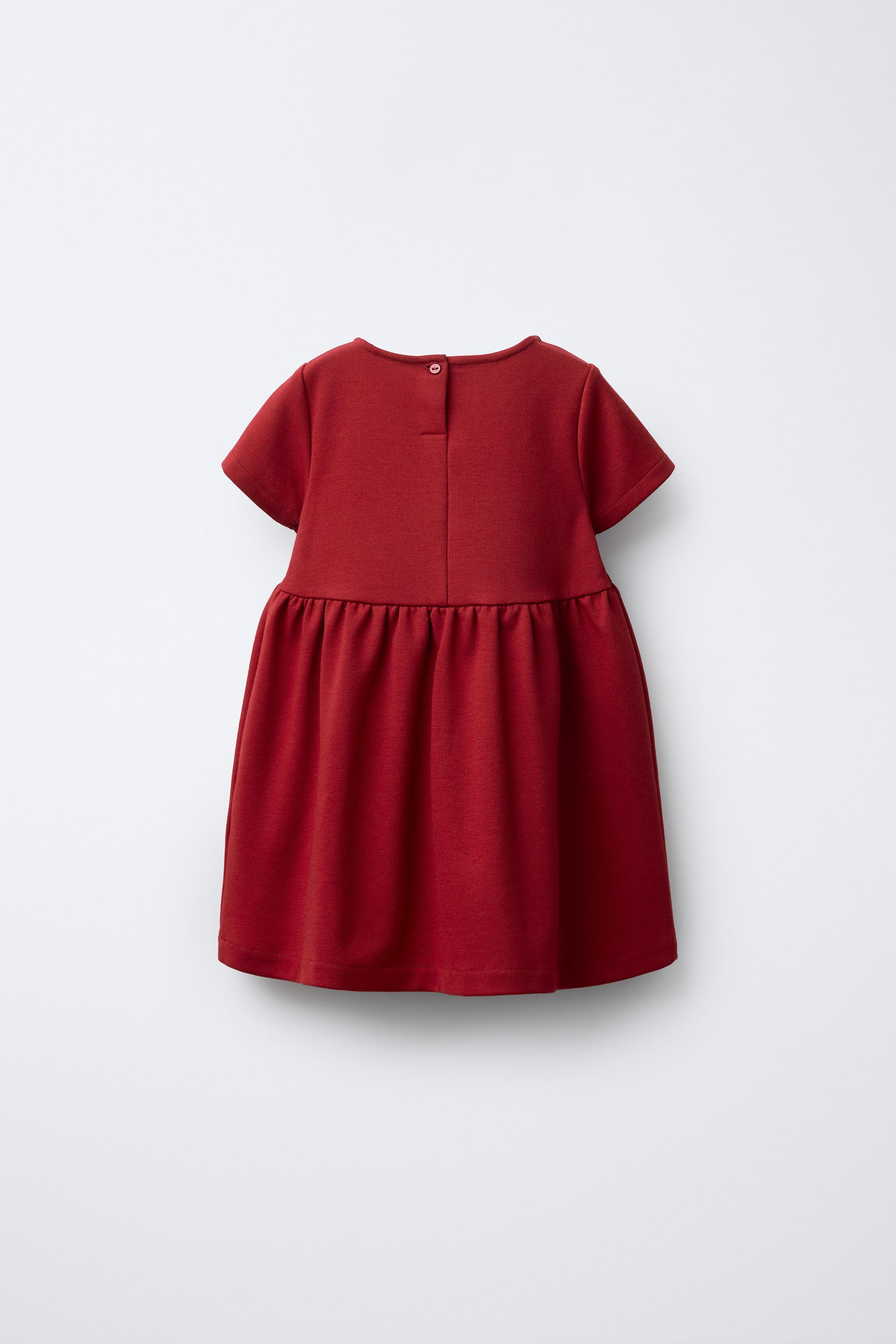 PONTE ROMA KNIT DRESS WITH VELVET BOW | Zara UK
